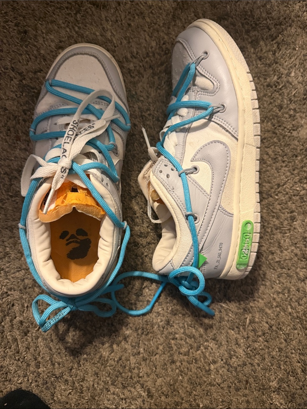 Off white Nike dunk lot 02 of 50 sz 6.5Y/8W